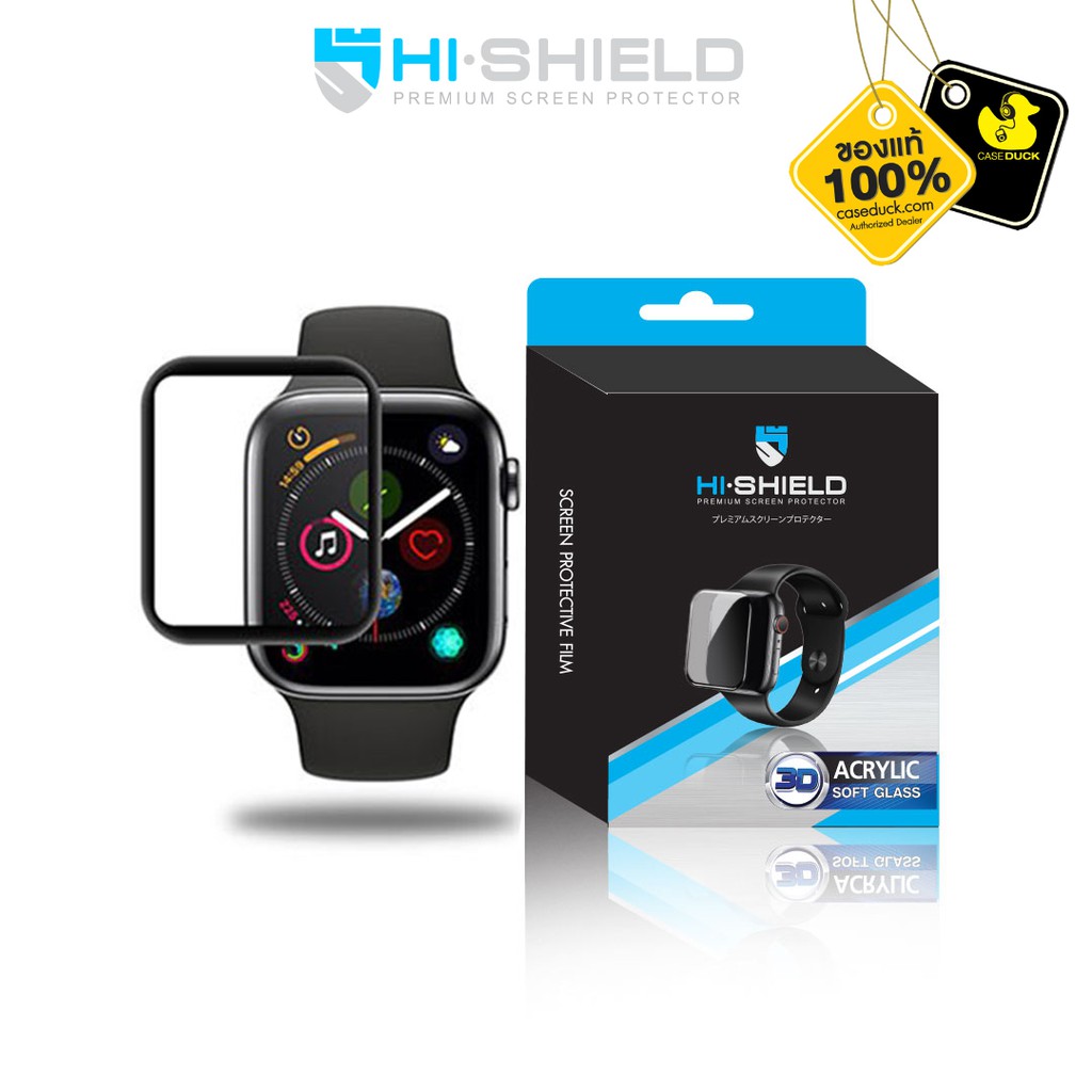 ฟิล์มและกระจก  Apple Watch Hishiel Watch 3D Acrylic Soft Glass 40/44 mm