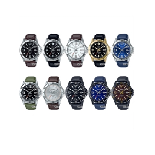 [ใส่โค้ดลดเพิ่ม] ของแท้ นาฬิกาข้อมือ Casio ผู้ชาย รุ่น MTP-VD01 สายหนัง