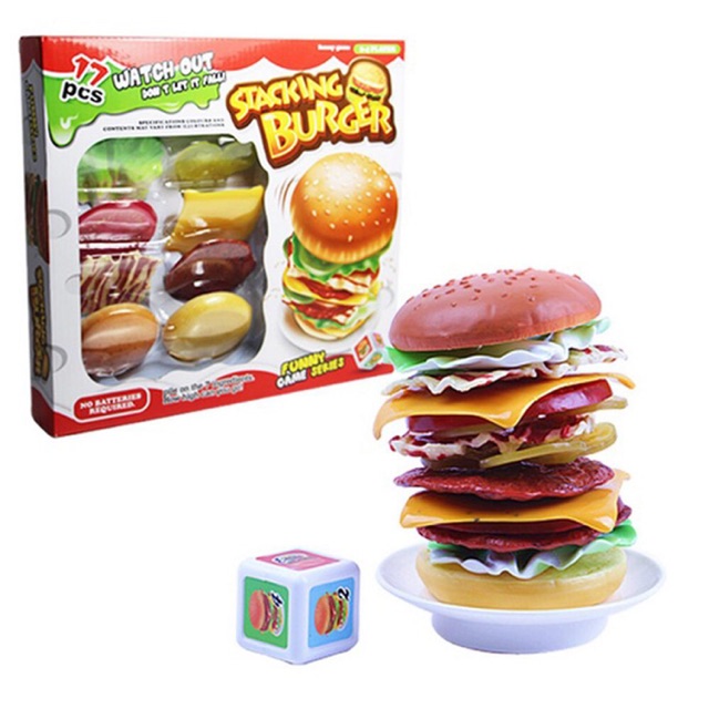 เกมเรียงแฮมเบอร์เกอร์ Stacking Burger Game Shopee Thailand