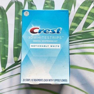 แผ่นฟอกฟันขาว 3D Whitestrips Dental Whitening Kit Noticeably White 10 Treatments (Crest®)