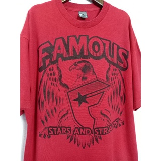 เสื้อยืด มือสอง งานแบรนด์ famous stars and straps อก 46 ยาว 31