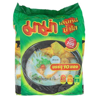 มาม่า เส้นหมี่กึ่งสำเร็จรูปน้ำใส 55กรัม x 10 ซอง/Mama Instant Rice Vermicelli Clear Water 55g x 10 sachets