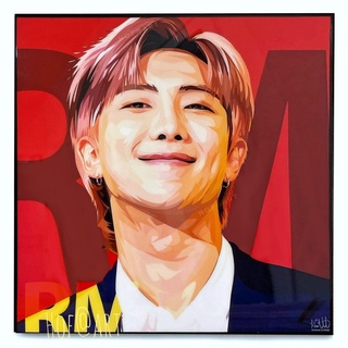 รูปภาพ RM อาร์เอ็ม วง BTS บีทีเอส แร็ปเปอร์ นักร้องเกาหลี K pop รูปภาพ​ติดผนัง pop art กรอบรูป แต่งบ้าน ของขวัญ