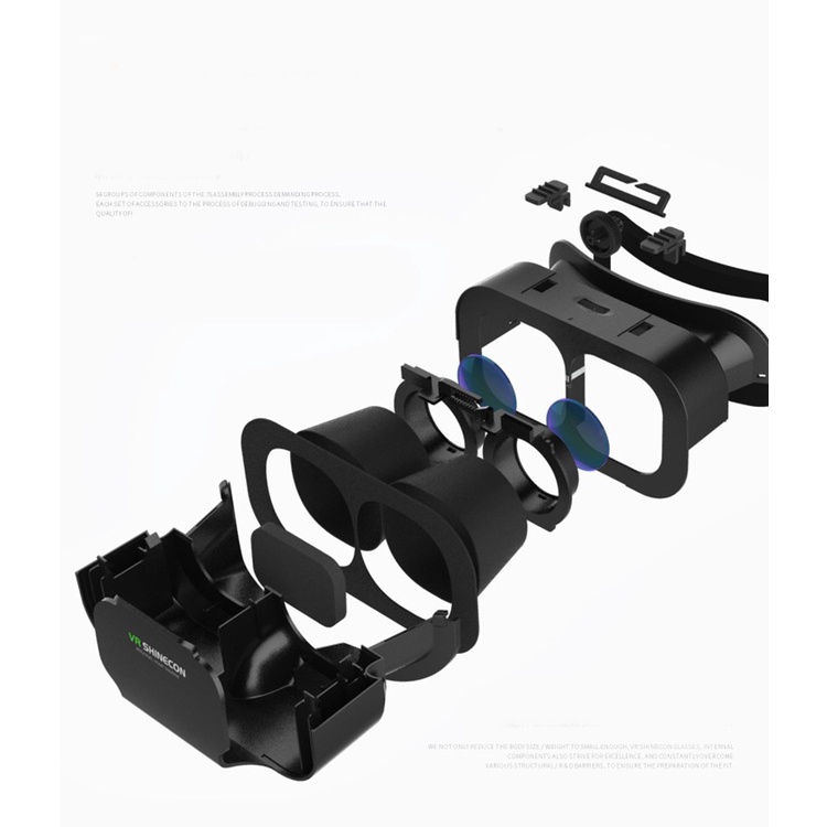 vr แว่นตา：VR SHINECON BOX 5 Mini VR Glasses 3D Glasses Virtual Reality ...