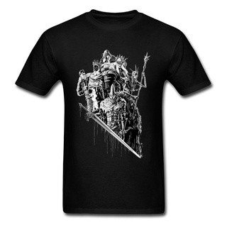 เสื้อแฟชั่นผญ sexy - กบฏ Anor Londo พันธมิตรกลุ่มเสื้อยืด Berserk ใหม่มารอบคอผ้าฝ้าย 100% ท็อปส์ซูส