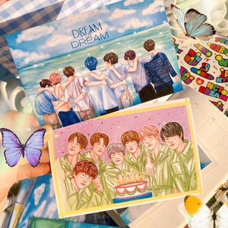 💚NCTdream postcard fanart เอ็นซีที NCT NCT2020 โปสการ์ด แฟนอาร์ต เอ็นซีทีดรีม พร้อมส่ง🌷✨