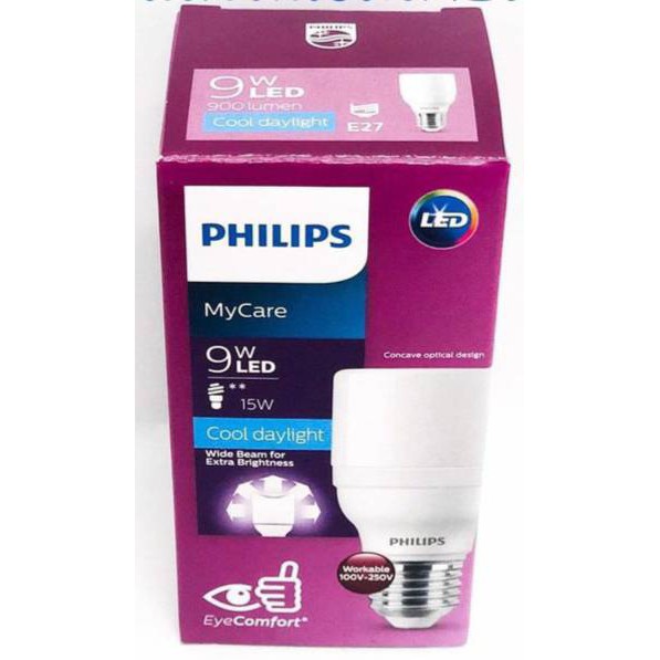 หลอดไฟ Philips LED Bright 9w