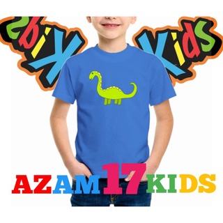 เสื้อยืด ลายไดโนเสาร์น่ารัก สําหรับเด็ก ~AZAM17