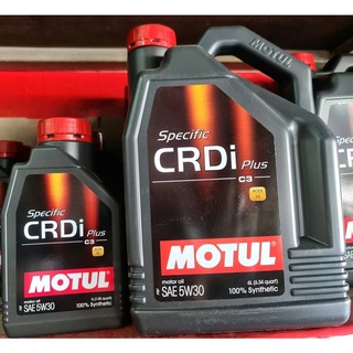 น้ำมันเครื่องดีเซล Motul CRDi Plus SAE 5w-30 7L. โมตุล ความหนึด 5w30 สังเคราะห์ 100% 7 ลิตร(6ลิตร+1ลิตร)