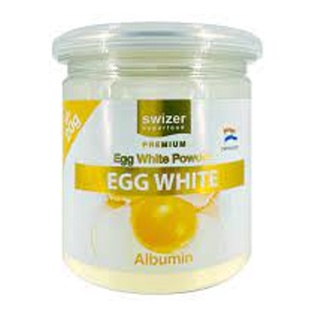 Swizer Albumin Egg White Powder 120g.โปรตีนไข่ขาวแบบผง 120 กรัม อาหารเสริมการออกกำลังกาย เสริมเพื่อสุขภาพ