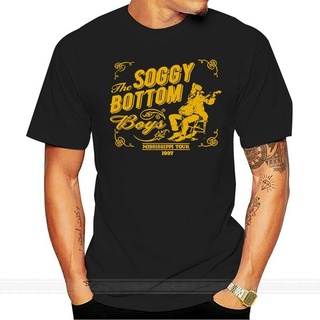 เสื้อยืด พิมพ์ลาย The Soggy Bottom Boys O Where Art Thou Big Lebowski Band Country WesternFashion แฟชั่นสําหรับผู้ชาย