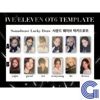 【SOUNDWAVE Ld】อัลบั้ม IVE 1st Single Album「ELEVEN」โฟโต้การ์ด