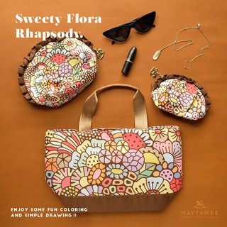 กระเป๋าอเนกประสงค์ MB0001 | Flora Rhapsody Tote Bag | Sweety