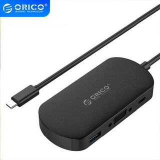 Orico อะแดปเตอร์ฮับ USB C Type-C เป็น VGA PD USB 3.0 สําหรับ MacBook Samsung (TCV1)