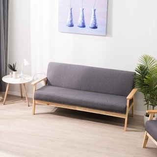 DECOS โซฟา 3 ที่นั่ง รุ่นบิสกี้ สีเทา |AB|