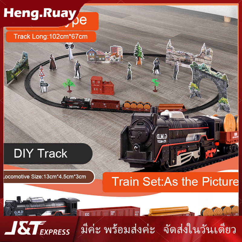 ของเล่นเด็ก รถไฟ รถไฟฟ้าบังคับของเล่นเด็ก ควบคุมระยะไกล จำลองเสมือนจริง Control Train Model