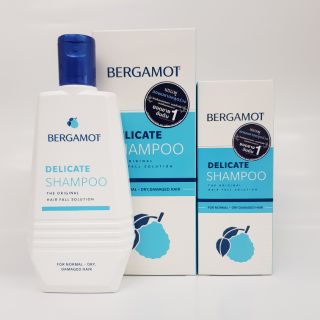 BERGAMOT เบอกาม็อท เดลิเคท แชมพูลดและป้องกันผมขาดหลุดร่วง ผมบาง