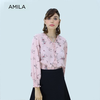 AMILA Blouse AM-B833 แขนยาว IGPU21-10