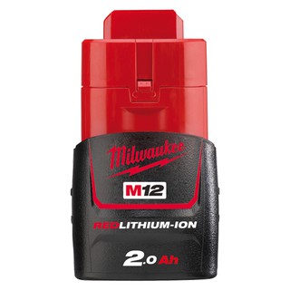 แบตเตอรี่ Milwaukee แบต Li-ion M12 12V  2 Ah