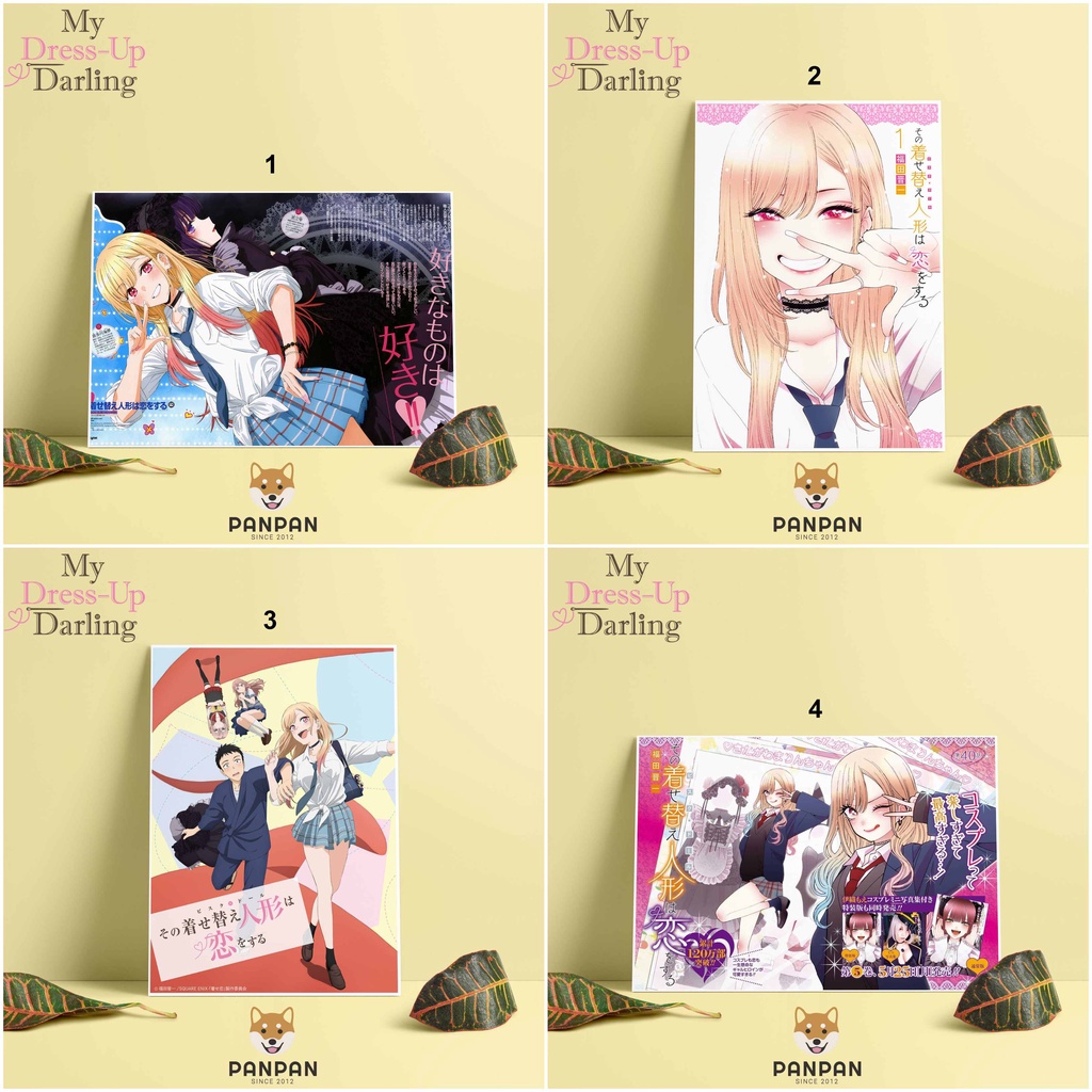 โปสการ์ดระดับพรีเมียม - โปสเตอร์ Kitagawa Marin Sono Bisque Doll wa koi o suru / My Dress-Up Darling (1)