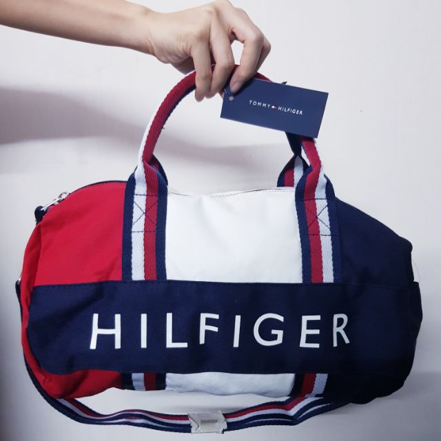 tommy hilfiger mini duffle bag size