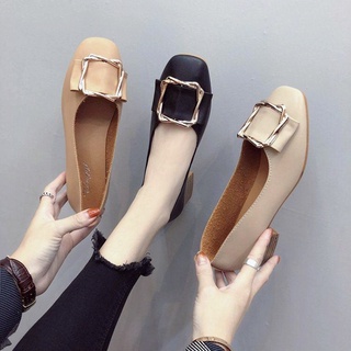 👸CICIshoes👠จำกัด ส่วนลดรองเท้าแตะปากตื้นสไตล์เกาหลีด้านล่างแบนและรองเท้าแตะ