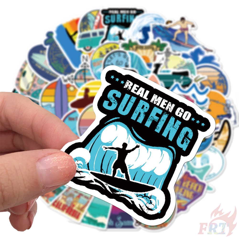 ❉ Ocean Surf：Gone Surfing Series 01 Beach Surfing สติ๊กเกอร์ ❉ 50Pcs/Set DIY Fashion Waterproof Decals Doodle สติ๊กเกอร์ ราคา ถูกที่สุด ดีลบีเคเค แกลเลอรีภาพที่ 3