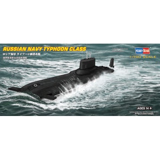 พลาสติก โมเดล ประกอบ HOBBYBOSS สเกล 1/700 Russian Navy Typhoon class Submarine (87019)