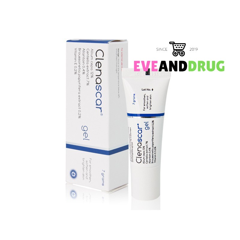 CLENASCAR GEL 7G. (สีฟ้า) ลดรอยดำ รอยแดง รอยสิว รอยนูน