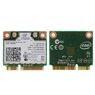 INTEL HP Dual Band Wireless - Ac 7260hmw Mini Pci - E Bt 4 . 0 การ์ด Intel สําหรับ Hp Sps 710661-001