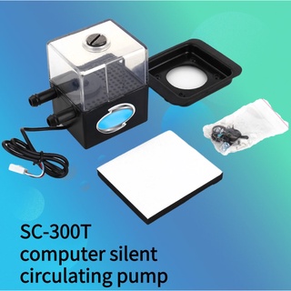 [Hot Sale] Sc - 300 T 12 V Dc อุปกรณ์ปั๊มน้ําและถังปั๊มน้ํา สําหรับ Pc Cpu Liquid Cooling