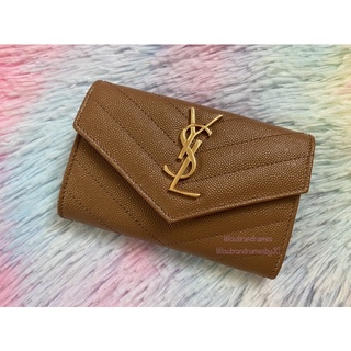 ฟรีสายโซ่!!! New YSL Card Holder Envelope Case การ์ดปี2022 แท้💯