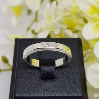 Memorine Jewelry แหวนเงินแท้ 925 ฝังเพชรสวิส (CZ) : SR164