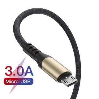 สายชาร์จ Micro USB 3A ป้องกันการแตก สําหรับ Samsung Vivo Android