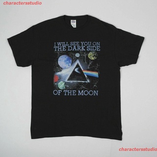 charactersstudio New Wholesale Fashion Tshirt Vtg Pink Floyd I Will See You On The Dark Side Of The Moon T-Shirt Graphic