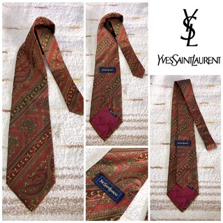 🧣: YSL tie silk แท้💯%