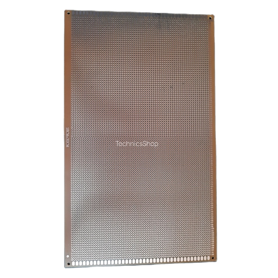 แผ่นปริ๊นอเนกประสงค์ ปริ๊นไข่ปลาขนาด 18x30cm. Prototype PCB Board จำนวน 1 แผ่น