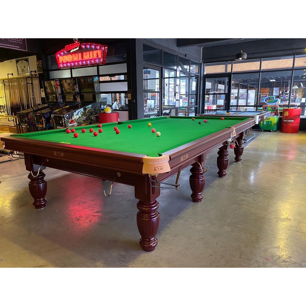 โต๊ะสนุกเกอร์ สตาร์ ของแท้ ถูกลิขสิทธิ์  Star Brown Snooker Table 12ft 107-12S
