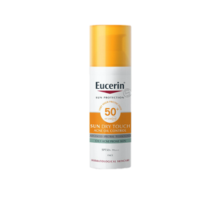 Eucerin Sun Dry Touch Oil Control Face SPF50+ 50ml ยูเซอริน ซัน ดราย ทัช ออยล์ คอนโทรล ครีมกันแดดเนื้อบางเบา