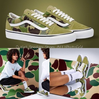 รองเท้า Vans Old Skool x A Bathing Ape Bape Camo ส่งฟรี