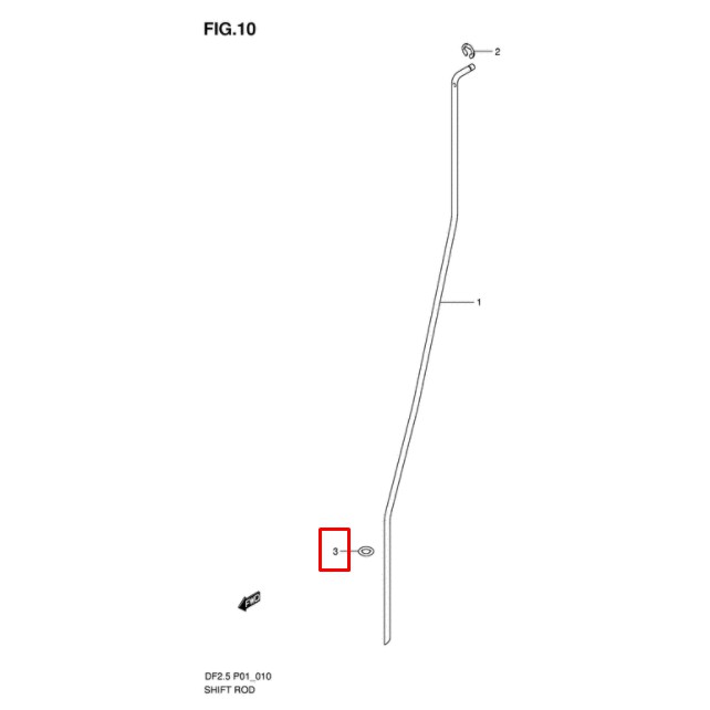 09280-05008-000 O RING,D:2.9,ID:4.8	โอริง D:2.9,ID:4.8 เครื่องยนต์เรือซุซุกิ Suzuki Outboard 09280-0
