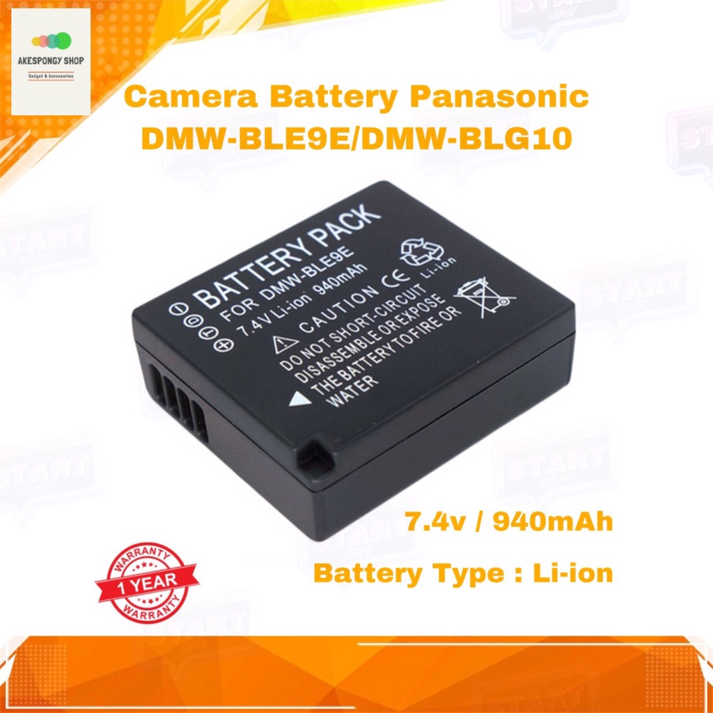 แบตกล้อง Camera Battery Panasonic DMW-BLG10 BLE9E BLG10PP for Panasonic Lumix DMC-GX80 DMC-GX85 DMC-