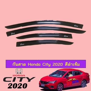 กันสาด City 2020 สีดำ