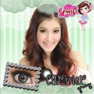 (1) Caviar Gray / Cavier Gray / V6 บิ๊กอาย สีเทา ตาโต ตัดขอบ โทนแบ๊ว สายตาสั้น ค่าสายตา สายตาปกติ