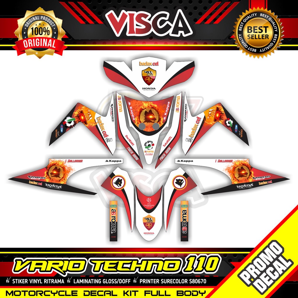 Decal Vario 110 Techno Full Body Sticker Vario 110 Techno Full Body Striping Vario 110 Techno Variat