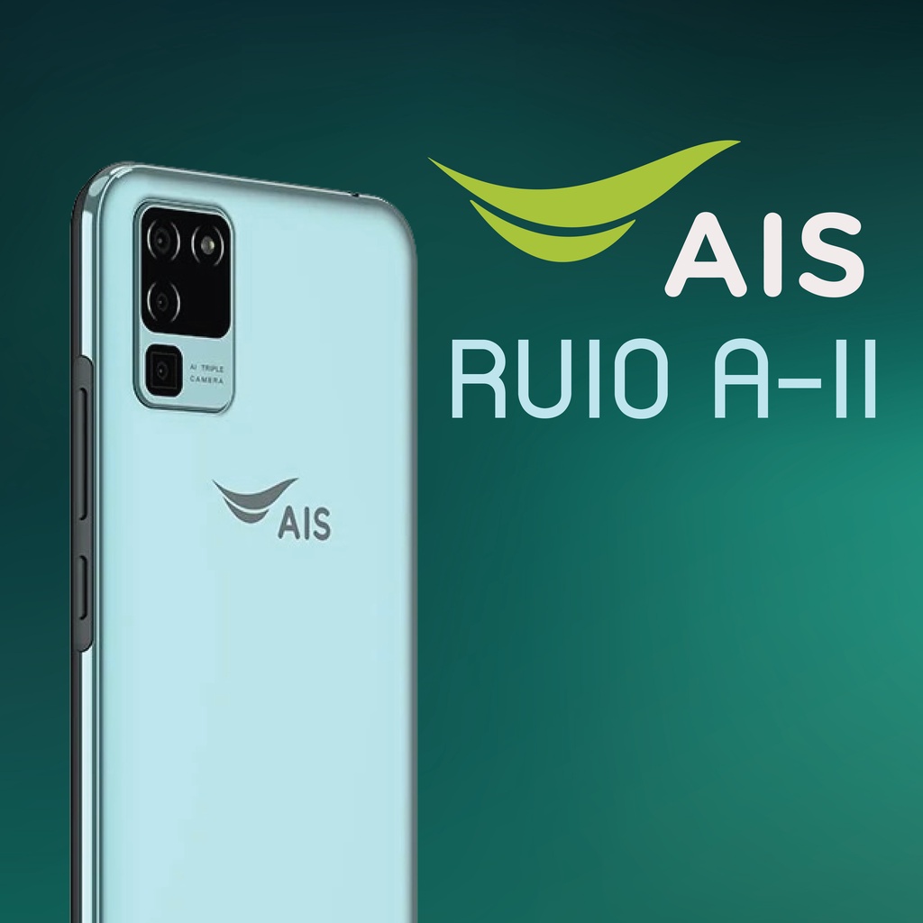 RUIO A-II 3/32GB 💥 ฟรีซิม AIS One-2-Call (AIS ครบเครื่อง) จอ 6.52 💥 (ประกันศูนย์ 1 ปี) 💯