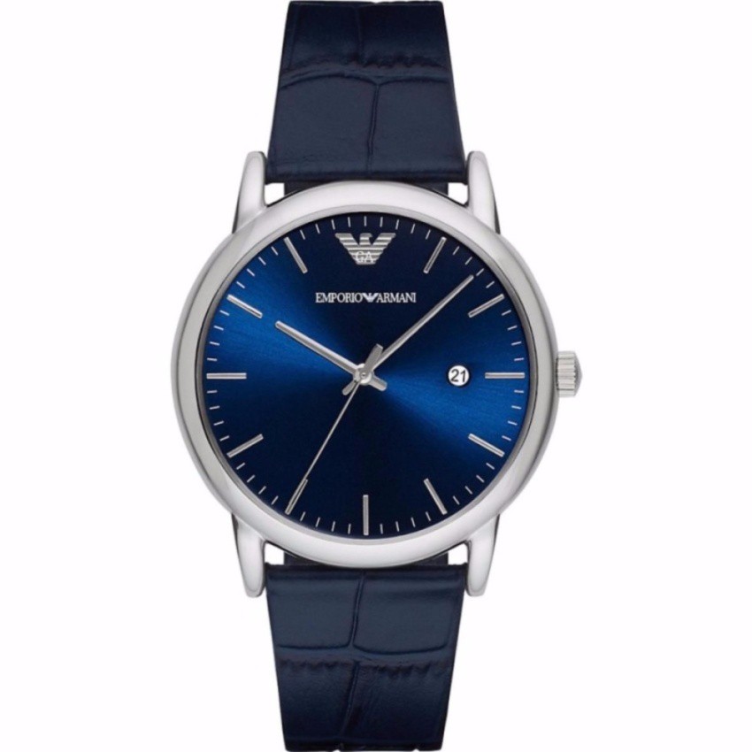 Emporio Armani AR2501 Mens Classic Blue Leather Strap Watch
