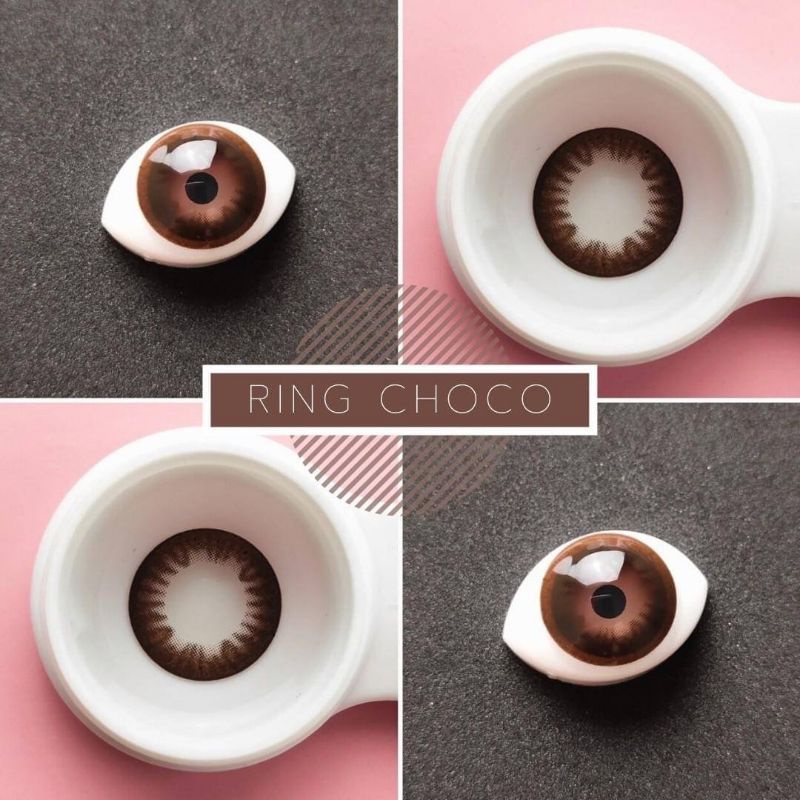 💜 RING Choco Brown บิ๊กอาย สีช็อคโก้ สีน้ำตาล แบ๊ว ตาโต Dream Color1 Contact Lens Bigeyes