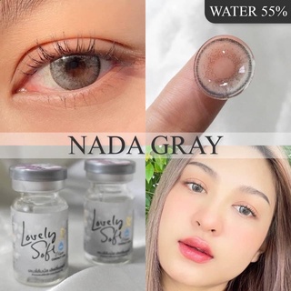 ✨ Nada gray (lovely soft) ขนาดมินิ กลาง  ☀️กรองแสง uv ✔️เลนส์แท้จดทะเบียนถูกต้อง (บิ๊กอาย คอนแทคเลนส์ Bigeye