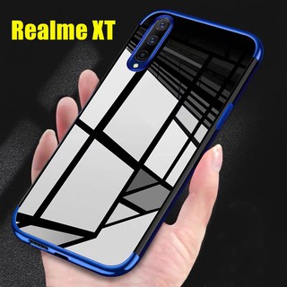 Case Realme XT เคสเรียวมี เคสนิ่ม ขอบสีหลังใส เคสกันกระแทก สวยและบาง TPU CASE เคสซีลีโคน พร้อมส่ง ส่งจากไทย